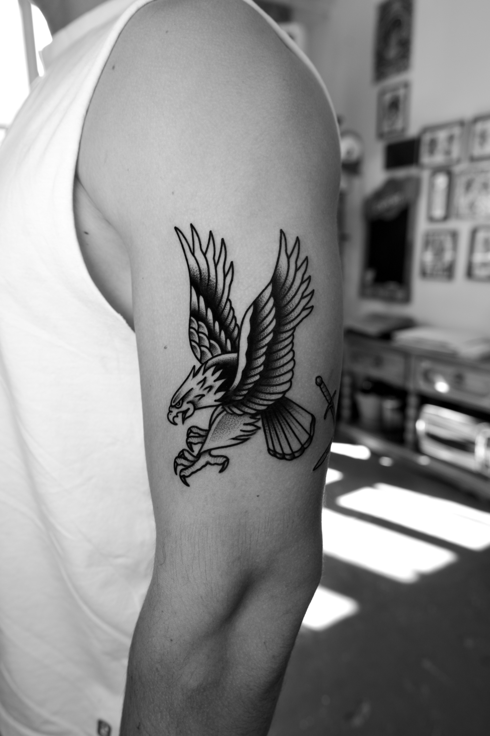 Traditional tattoo: Eagle